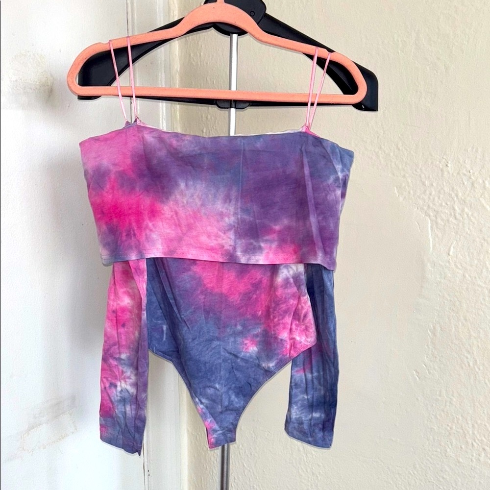 Tie-Dye Pink and Purple Bodysuit